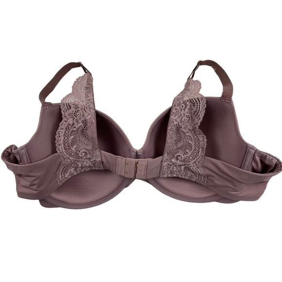 Third Love Women's 42C Mauve Purple Lace Detail Lightly Lined T-Shirt Bra - Picture 3 of 5
